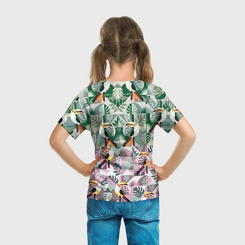 Детская футболка Туканы / 3D-принт – фото 6