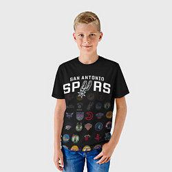 Футболка детская San Antonio Spurs 2, цвет: 3D-принт — фото 2