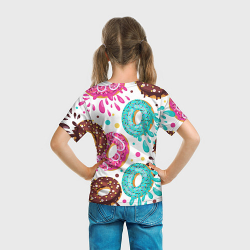 Детская футболка Любитель пончиков / 3D-принт – фото 6