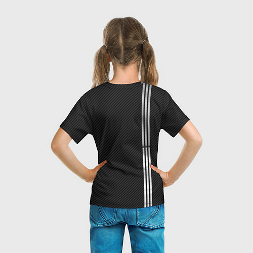 Детская футболка Mercedes Carbon / 3D-принт – фото 6