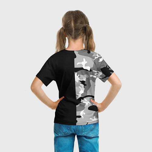 Детская футболка Пограничные Войска камуфляж / 3D-принт – фото 6