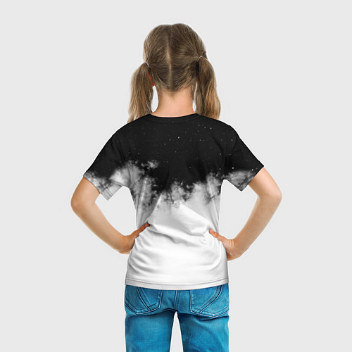 Детская футболка Galaxy wolf / 3D-принт – фото 6