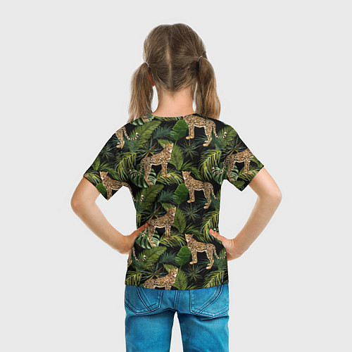 Детская футболка Versace Леопарды / 3D-принт – фото 6