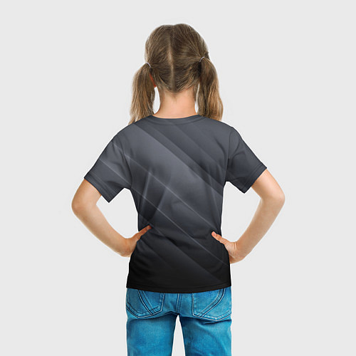 Детская футболка GRAY WAVES / 3D-принт – фото 6