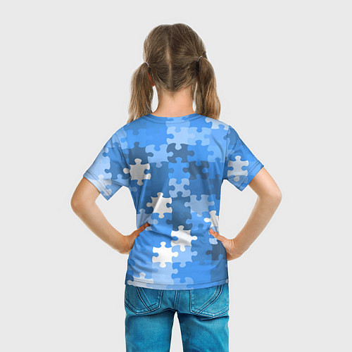 Детская футболка Пазл / 3D-принт – фото 6
