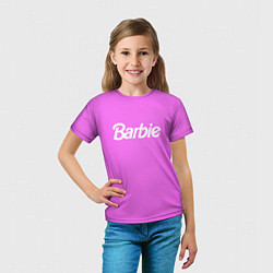 Футболка детская Barbie, цвет: 3D-принт — фото 2