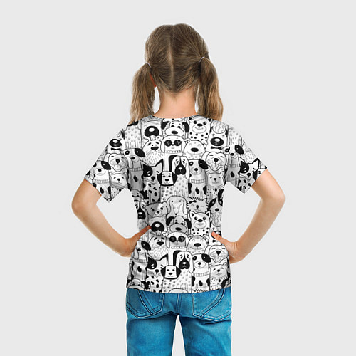 Детская футболка Собачки / 3D-принт – фото 6