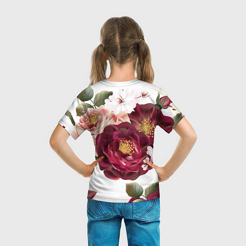 Детская футболка Розы / 3D-принт – фото 6