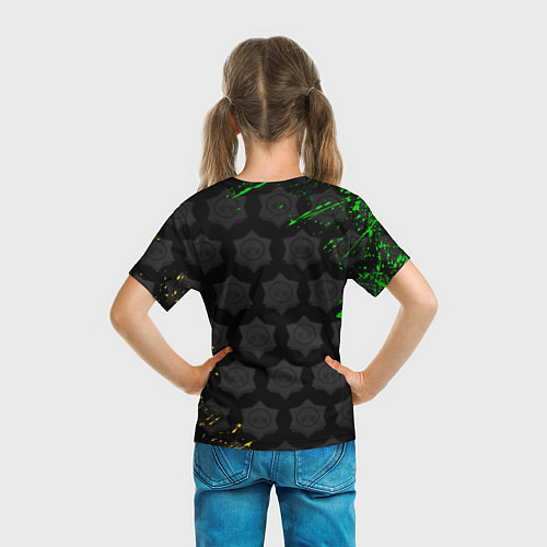 Детская футболка Brawl Stars Leon Quattro / 3D-принт – фото 6