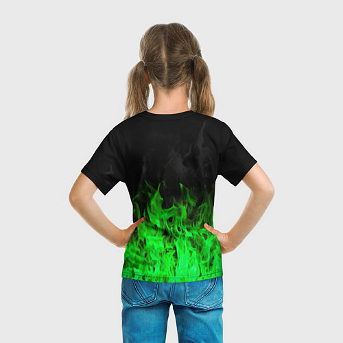 Детская футболка Леон из Бравл Старс / 3D-принт – фото 6