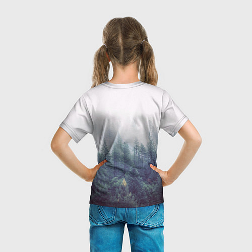 Детская футболка Сибирский лес / 3D-принт – фото 6