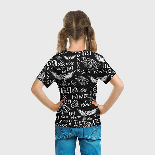Детская футболка 6IX9INE ТАТУИРОВКИ / 3D-принт – фото 6