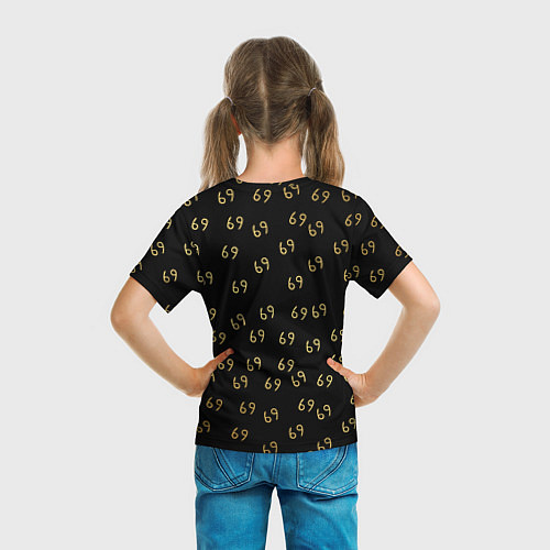 Детская футболка 6ix9ine Gold / 3D-принт – фото 6