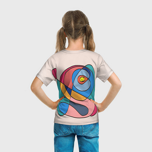 Детская футболка Абстракция полет фантазии / 3D-принт – фото 6