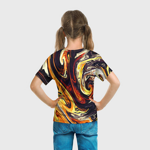 Детская футболка Красочный Хаос / 3D-принт – фото 6