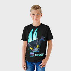 Футболка детская Brawl Stars CROW, цвет: 3D-принт — фото 2