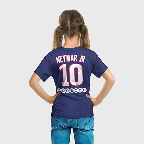 Детская футболка Neymar home 20-21 / 3D-принт – фото 6