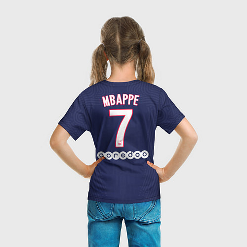 Детская футболка Mbappe home 20-21 / 3D-принт – фото 6