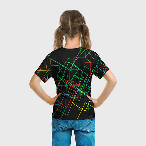 Детская футболка BACKGROUND NEON / 3D-принт – фото 6