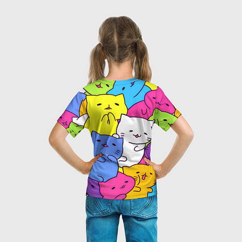 Детская футболка МИЛЫЕ КОТЯТКИ / 3D-принт – фото 6