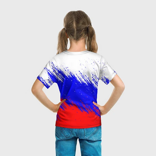 Детская футболка Россия / 3D-принт – фото 6