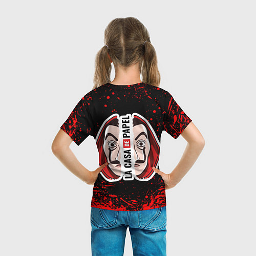 Детская футболка La Casa de Papel спина Z / 3D-принт – фото 6