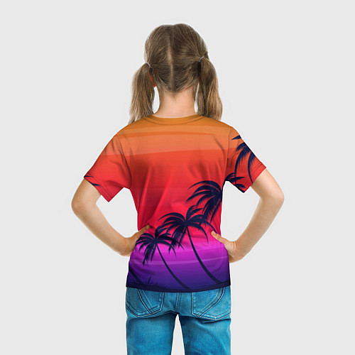 Детская футболка Очеровательный закат / 3D-принт – фото 6