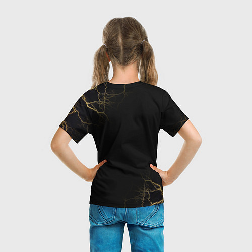 Детская футболка Gold Midas Fortnite 2 / 3D-принт – фото 6