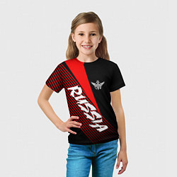 Футболка детская Russia, цвет: 3D-принт — фото 2