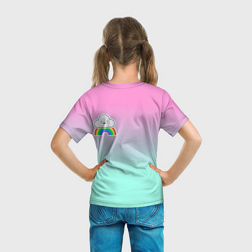 Детская футболка Облака / 3D-принт – фото 6