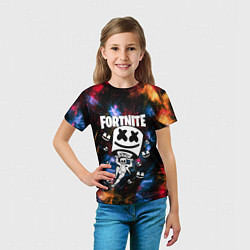 Футболка детская FORTNITE x MARSHMELLO, цвет: 3D-принт — фото 2