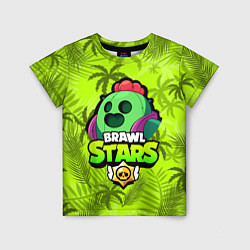 Футболка детская BRAWL STARS SPIKE СПАЙК, цвет: 3D-принт