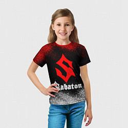 Футболка детская Sabaton, цвет: 3D-принт — фото 2