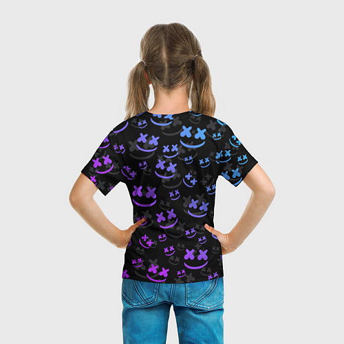 Детская футболка FORTNITE MARSHMELLO / 3D-принт – фото 6