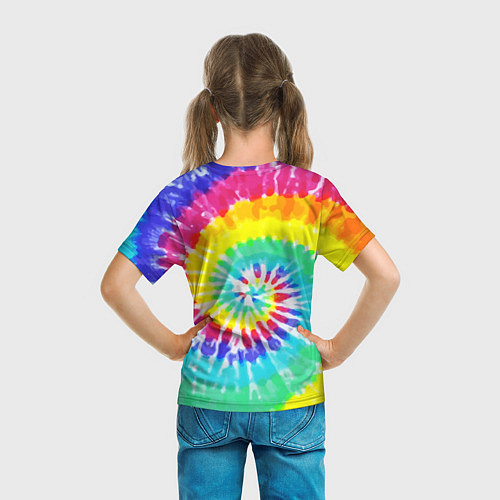 Детская футболка TIE-DYE СТЕНА / 3D-принт – фото 6