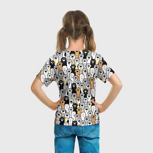 Детская футболка ЛАПКИ / 3D-принт – фото 6