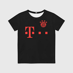 Футболка детская FC Bayern Munchen 20-21 - black, цвет: 3D-принт