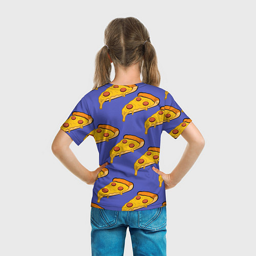 Детская футболка Кусочки пиццы / 3D-принт – фото 6