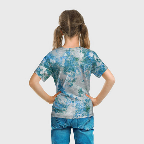 Детская футболка Разлитая краска / 3D-принт – фото 6