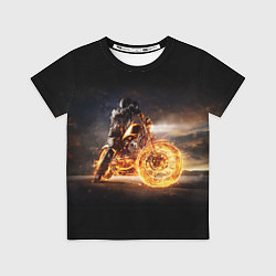 Футболка детская Fire racer, цвет: 3D-принт