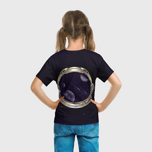 Детская футболка Шлем астронавта / 3D-принт – фото 6