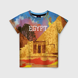 Футболка детская Египет Пирамида Хеопса, цвет: 3D-принт