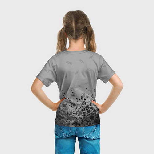 Детская футболка AUDI АУДИ / 3D-принт – фото 6