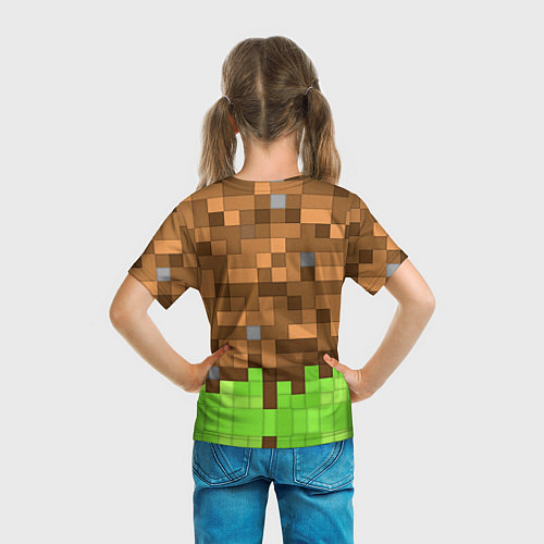 Детская футболка Minecraft logo heroes / 3D-принт – фото 6