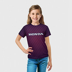 Футболка детская HONDA ХОНДА, цвет: 3D-принт — фото 2