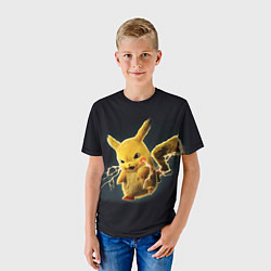 Футболка детская Pikachu Pika Pika, цвет: 3D-принт — фото 2