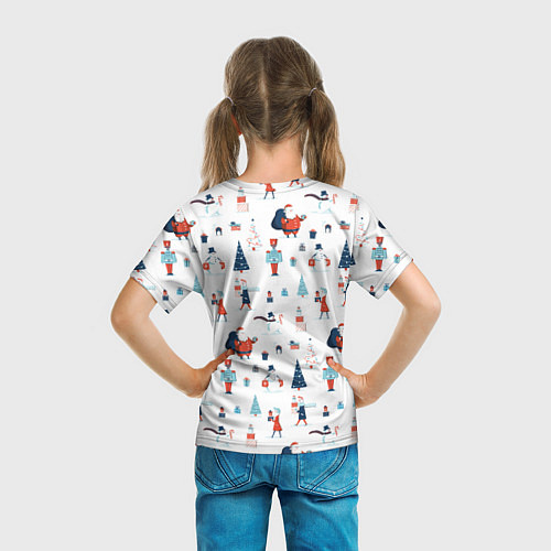 Детская футболка Новогодние хлопоты / 3D-принт – фото 6