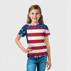 Футболка детская Америка, цвет: 3D-принт — фото 2