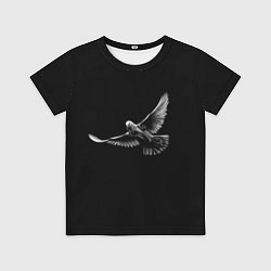 Футболка детская Голубь, цвет: 3D-принт