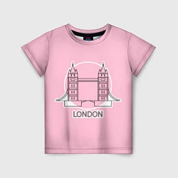 Футболка детская Лондон London Tower bridge, цвет: 3D-принт